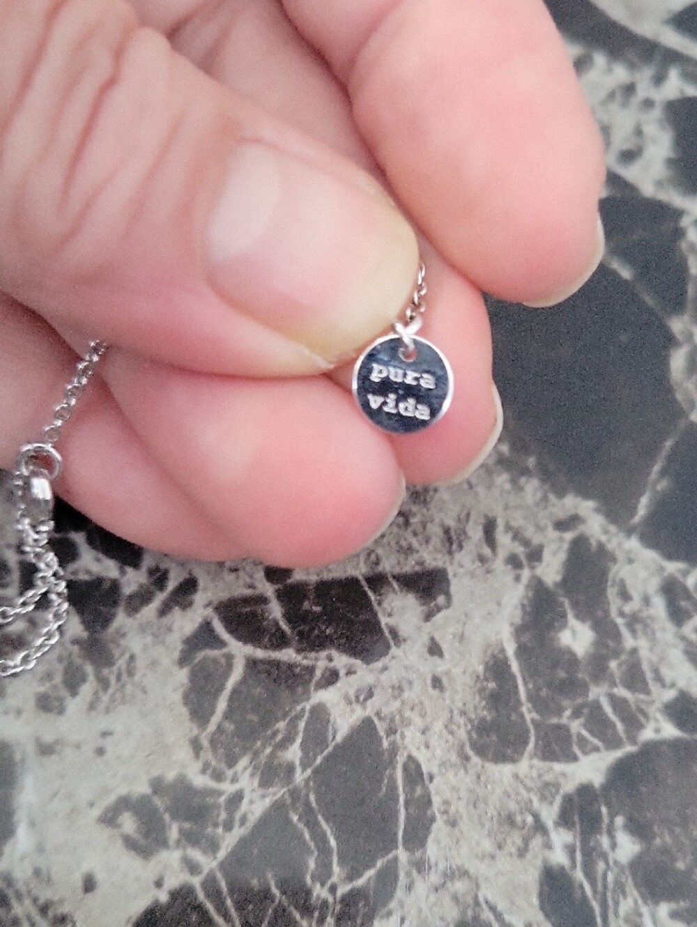 Vintage "Retired" Pura Vida Celestial North Star Design Silver Plated Necklace - Picture 4 of 7